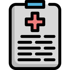 Obraz premium hospital chart document infomation info data icon