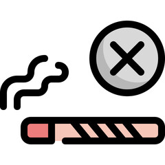 no smoking smoke icon