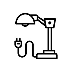 Art illustration symbol icon furniture logo household design sketch hand draw of study lamp