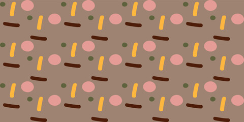 Abstract face pattern, Modern abstract faces illustration and shapes, Vector Background minimalist Style in earthy neutral colors.