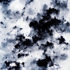 Ink abstract painting illustration