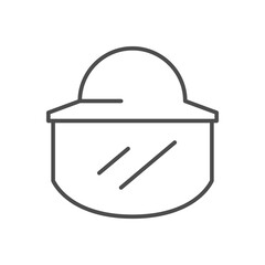 Beekeeper hat line outline icon