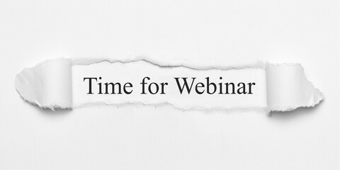 Obraz premium Time for Webinar 