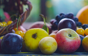 Various fruits on the table