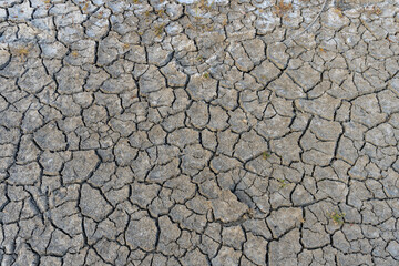 brown cracked soil for background