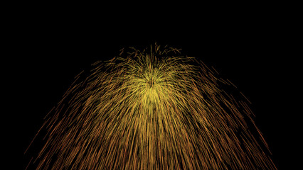 Color full fireworks, Fireworks, Fireworks on black background. Frame of Firework scatter on black background
