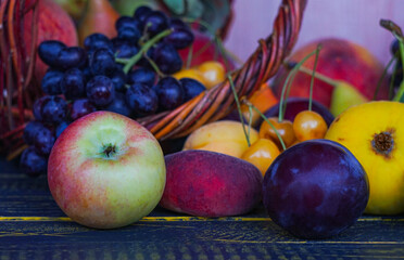 Various fruits on the table