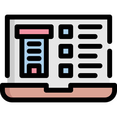 Fototapeta premium laptop icon