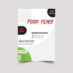 Set of restaurant menu and flyer design templates modern with colorful size A4 size