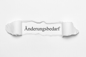 Änderungsbedarf	