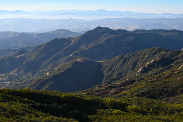 Obraz premium View of Santa Monica Mountains near Agoura Hills