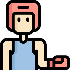 Fototapeta premium boxing icon