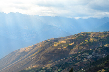 Obraz premium amazing view of laguna 69 trekking in peruvian andes, huascaran