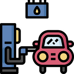 Fototapeta premium gas station icon