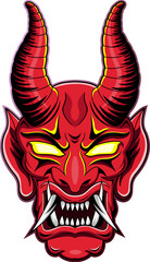 Devil head esport mascot