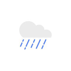 rain icon designed in colored flat style in weather icon theme