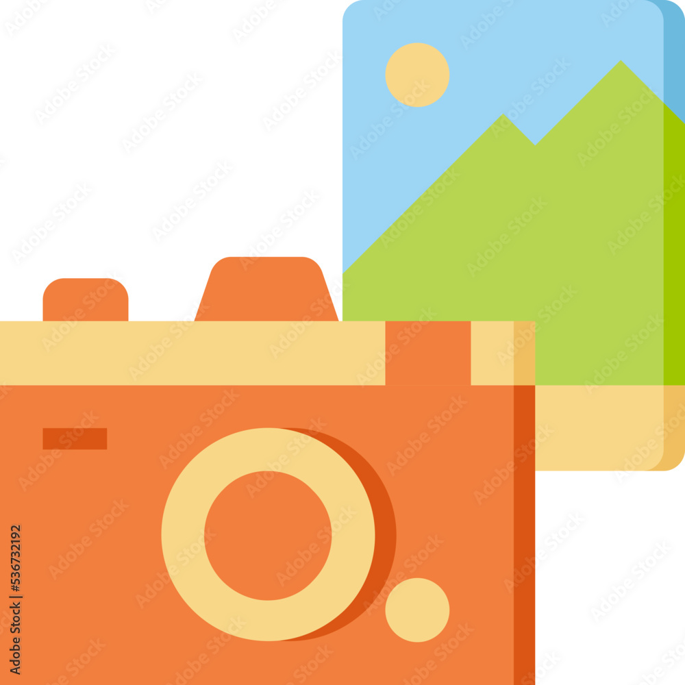 Sticker camera icon