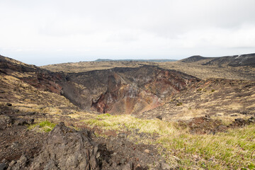 伊豆大島の三原山風景