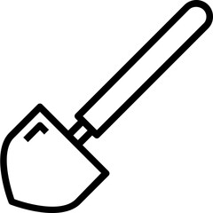 hoe shovel icon