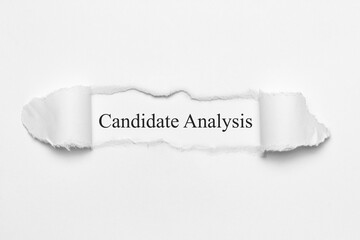Candidate Analysis