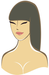 Young asian woman portrait