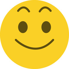 Smiley face emoticon, Illustration.	