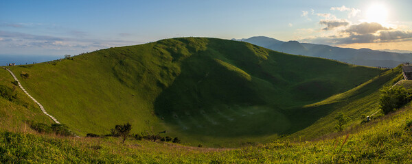 伊豆の大室山の風景