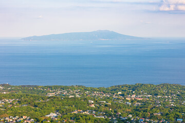 Obraz premium 伊豆の大室山の風景