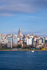 Fototapeta na wymiar Torre Gálata en el Bósforo, Estambul.