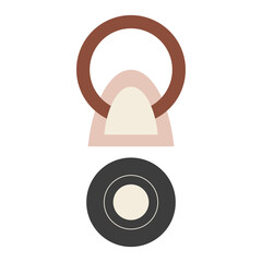 Vector modern Abstract geometric composition. Geometric design, minimalism, geometric shapes. Logo design