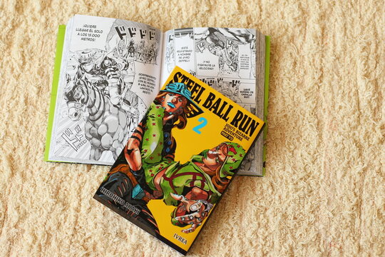 Jojo&acute;s bizzare adventure, Steel ball run, manga book, Vitoria, Spain, 9 of October 2022