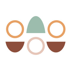 Vector modern Abstract geometric composition. Geometric design, minimalism, geometric shapes. Logo design