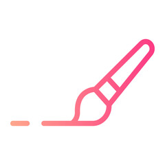 paint brush gradient icon