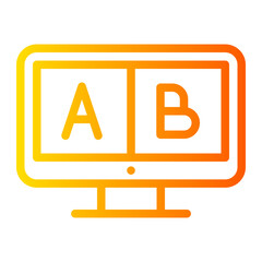 ab testing gradient icon