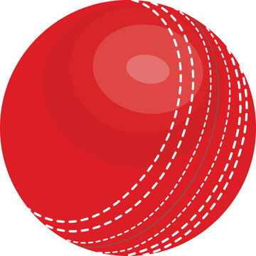 Cricket Ball Vector Illustration Graphic
