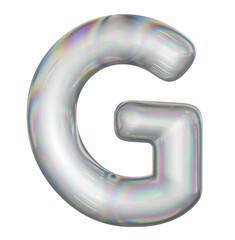Bubble Text 3D Letter G