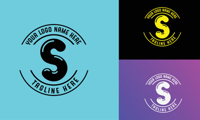 Modern Brand monogram Initial letter S Logo design 