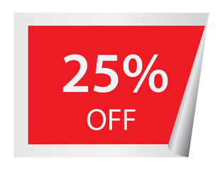 Sale red label PNG image.