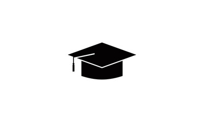 
Realistic black hat university or college graduation vector illustration isolated on white background. Elements for degree ceremonies and design education programs.
