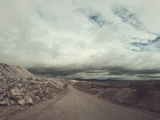 road on a mine