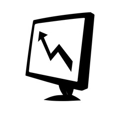 graph chart logo illustration up