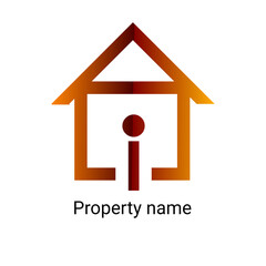house icon on white for logo property business