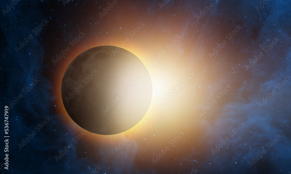 Aufkleber solar eclipse 