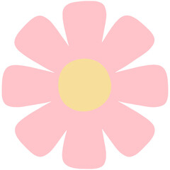 Cartoon Cute Flower Doodle Illustration