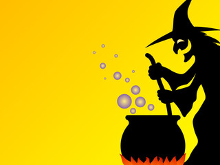 Art illustration background seamless design concept colorful icon symbol logo of witch