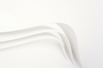 Abstract white Architecture Background. 3d render. Modern Geometric Wallpaper. Futuristic Technology Design