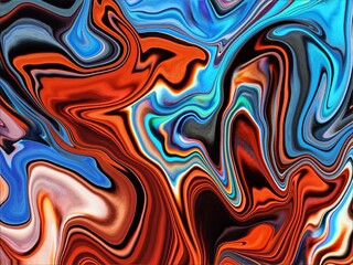 Colorful Red and Blue Liquify Background