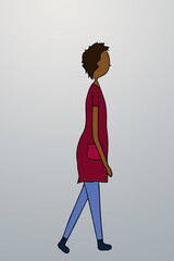 Woman walking