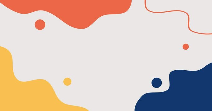 blue, yellow and red soft fluid color background animation