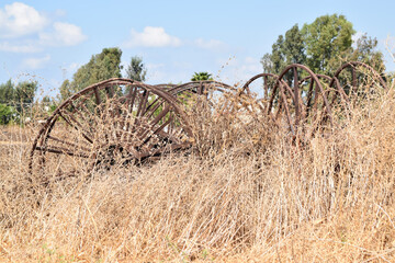 old farm tractor wheels